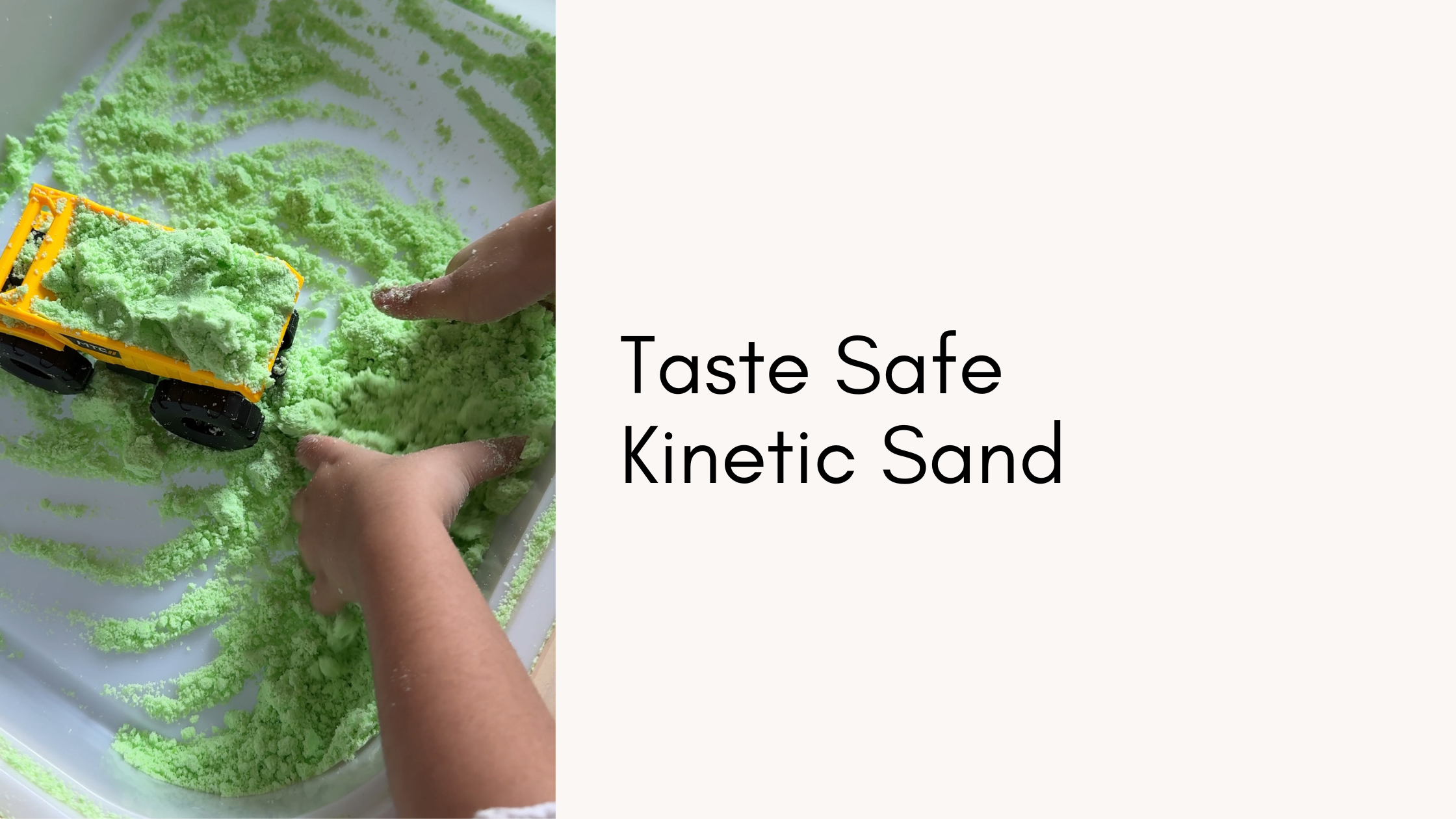 DIY Taste-Safe Kinetic Sand for Kids