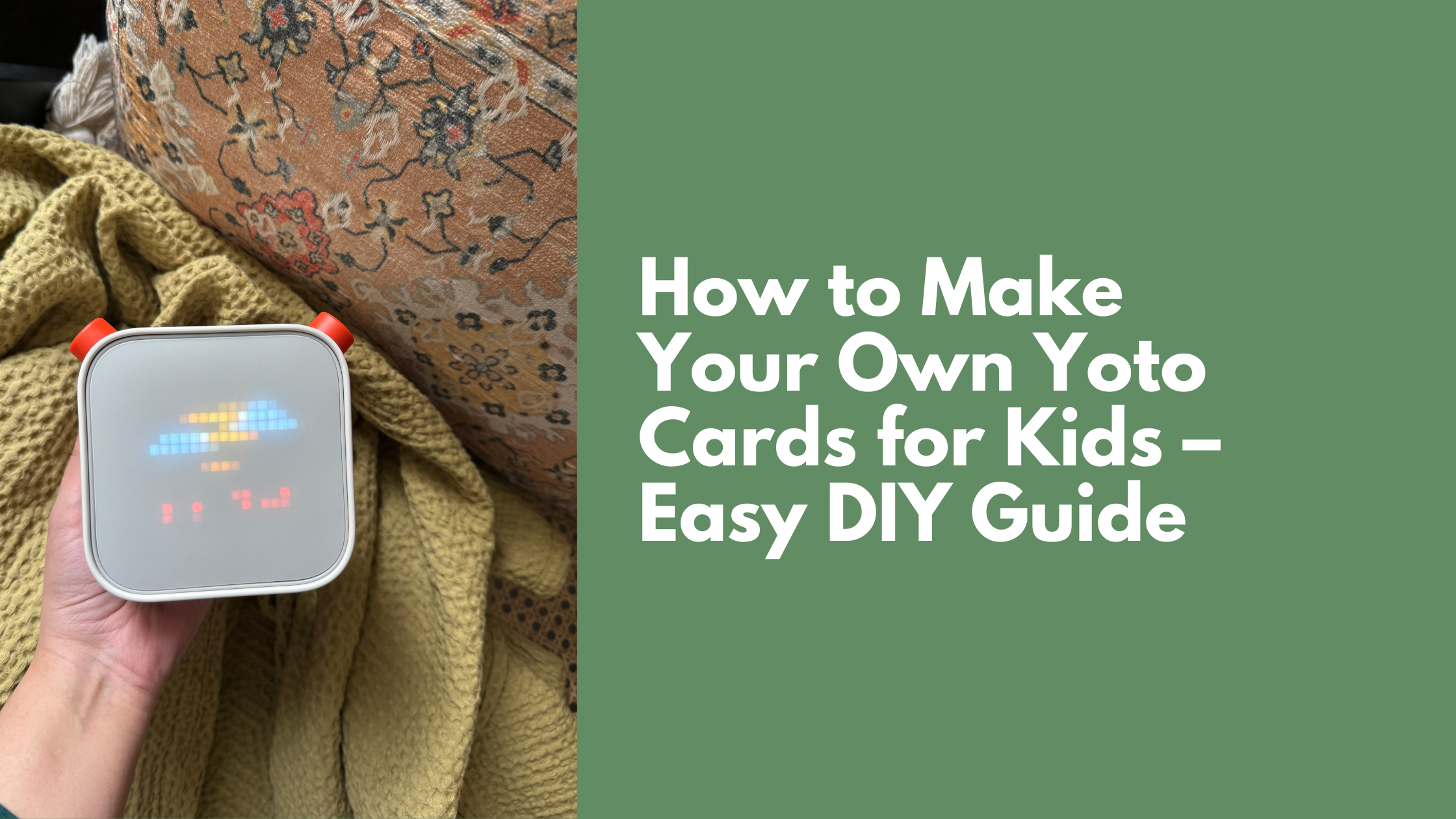 How to Use ‘Make Your Own’ Yoto Cards to Record Stories for Your Kids
